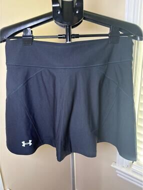 Under Armour HeatGear Athletic Tennis Golf Skort Skirt Shorts Black Large
